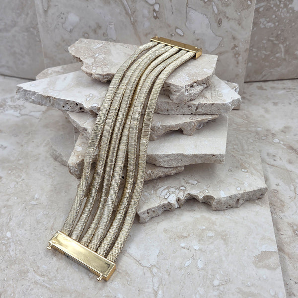 Tempest Multistrand cuff bracelet Miloche York Womens clothing boutique